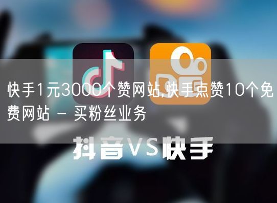 快手1元3000个赞网站,快手点赞10个免费网站 - 买粉丝业务