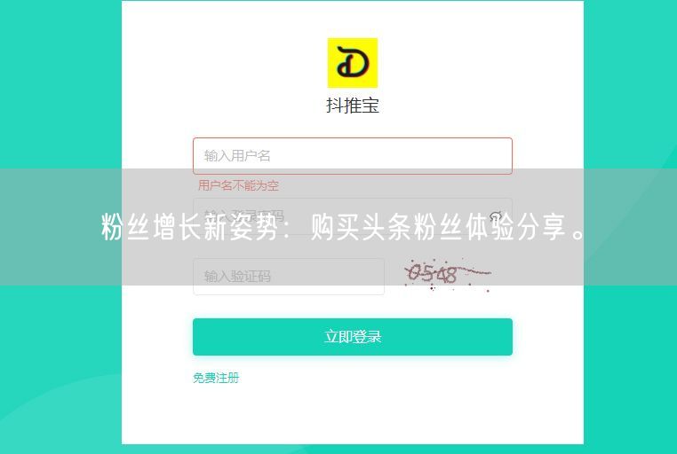 粉丝增长新姿势：购买头条粉丝体验分享。