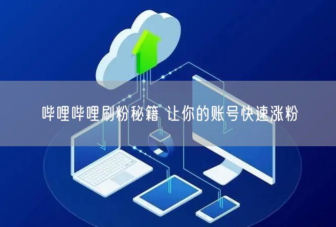 哔哩哔哩刷粉秘籍 让你的账号快速涨粉